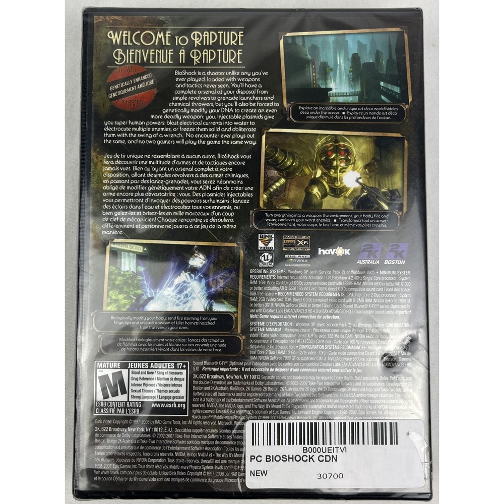 BioShock For Windows Game Of The Year (PC, 2007) Sealed READ DESC - Picture 4 of 6
